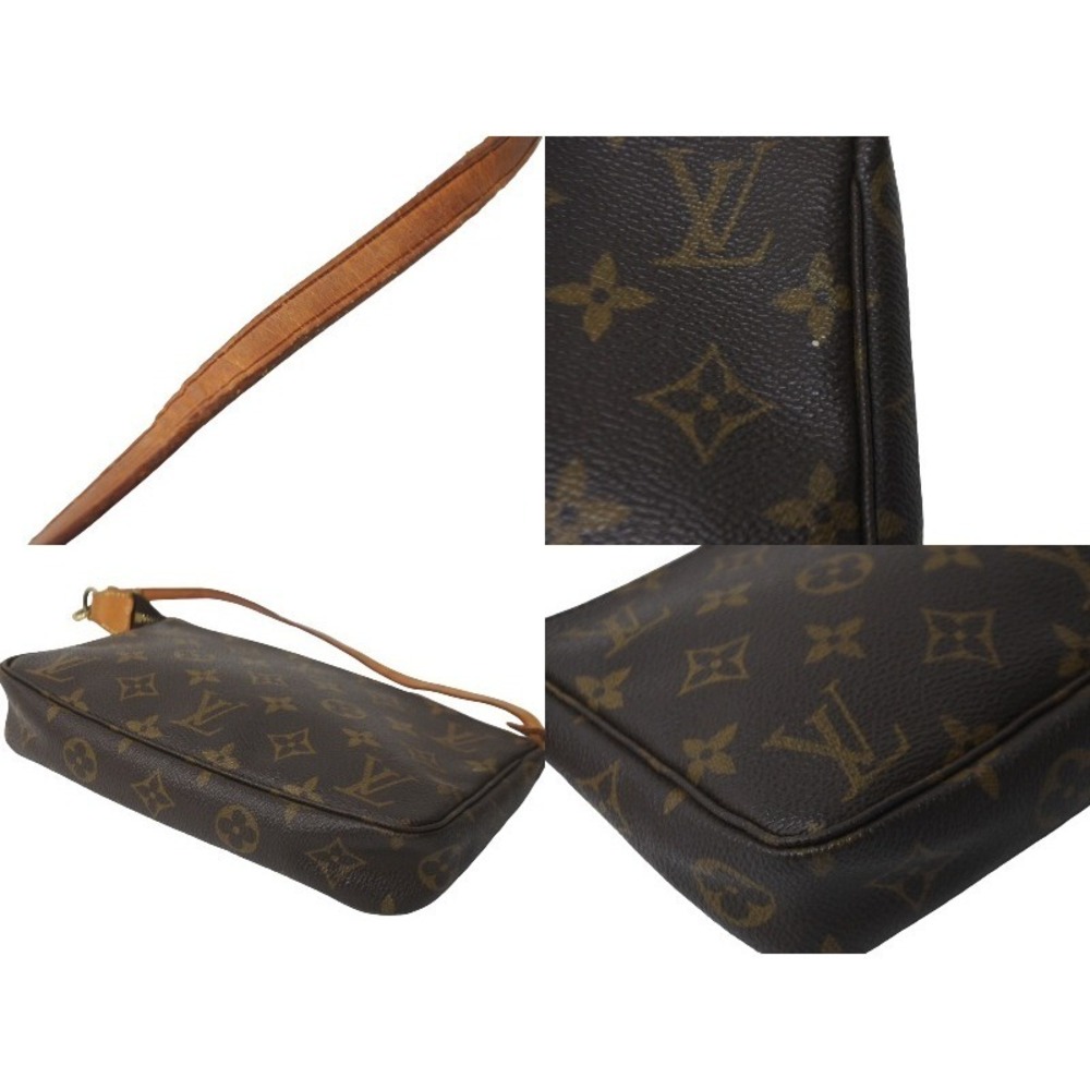 Louis Vuitton Pochette Monogram Accessoires Pouch Brown Accessory - Picture 8 of 9